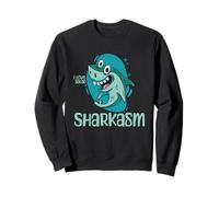 Sharkasm I Love Salad Funny Shark Marine Biology Wildlife Sweatshirt
