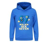 SharkBebe Boys MEME Hoodies Six Seven Sweatshirts Game Jumper 67 Kids Cotton Pullover Top Hoodie Ages 4-13 Years (UK, Age, 9 Years, 10 Years, Regular, Blue)