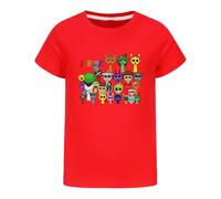 SharkBebe Kids Cotton Sprunki Incredibox T-Shirt Summer Short Sleeve Children's Top Tee Casual Boys Girls Clothes