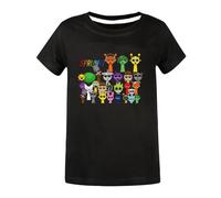 SharkBebe Kids Cotton Sprunki Incredibox T-Shirt Summer Short Sleeve Children's Top Tee Casual Boys Girls Clothes