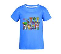 SharkBebe Kids Cotton Sprunki Incredibox T-Shirt Summer Short Sleeve Children's Top Tee Casual Boys Girls Clothes