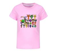 SharkBebe Kids Cotton Sprunki Incredibox T-Shirt Summer Short Sleeve Children's Top Tee Casual Boys Girls Clothes
