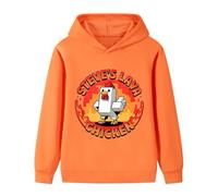 SharkBebe Steve's Lava Chicken Boys Cartoon Hoodie Soft Cotton Jumper Long Sleeve Sweatshirts Pullover for Kids Ages 4-13