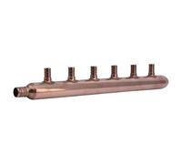 SharkBite 22787 6 Port Closed Copper Manifold with Barb Branches