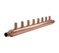 SharkBite 22790 8-Port Open Copper PEX Manifolds, 1-Inch Trunk, 3/4-Inch, 1/2-Inch Ports