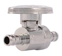 SharkBite 23382LF PEX Straight Shut Off Valve, 3/8 Inch x 3/8 Inch, Push-to-Connect, Copper, PEX, CPVC