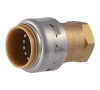 SharkBite Max 3/4 Inch x 1/2 Inch FNPT Reducing Adapter, Push to Connect Brass Plumbing Fitting, PEX Pipe, Copper, CPVC, PE-RT, HDPE, UR092A