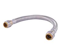 SharkBite Max 3/4 x 18 Inch Flexible Repair Coupling Hose, Push to Connect Brass Plumbing Fitting, PEX Pipe, Copper, CPVC, PE-RT, HDPE, UR3016FX18