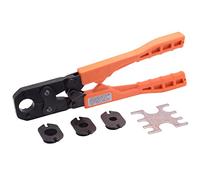 SharkBite Plumbing Fittings, 23100, Copper, 3/8 in. PEX Crimp Tool Multi-Head Kit