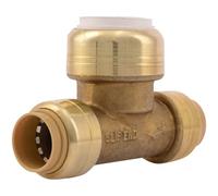 SharkBite PVC Fitting UIP363A ½ inch CTS X ½ inch CTS X ½ inch PVC, PVC Connector to Copper, PEX, CPVC, HDPE or PE-RT for Potable Water