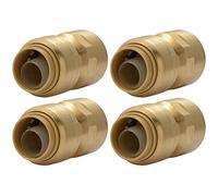 SharkBite U072LFA4 Brass Push Female Adapter, 1/2 in, 4 Pack