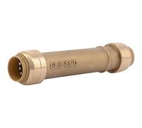 SharkBite U3008LFA Slip Coupling 1/2 inch, Repair Plumbing Fitting Pipe Connector, Push-to-Connect, Copper, CPVC
