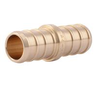 SharkBite UC008LFA Brass Pex Barb Coupling, Copper, 1/2 in