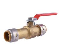 SharkBite UR24736 Brass Push Slip Ball Valve, 3/4 in