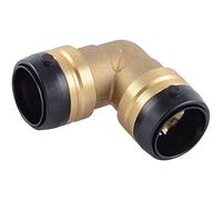SharkBite UXL0235 1-1/4 x 1-1/4 Inch 90 Degree Elbow, Push-to-Connect Brass Plumbing Fitting Deg, 1-1/4" 1-1/4"