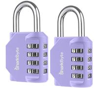 SharkByte 2 Pack Heavy Duty Combination Padlocks -