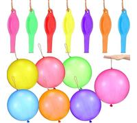 SharkGear 25 Large Punch Balloons for Kids Parties, 15 inch Large Party Bag Fillers, Rainbow Balloons, Assorted Colours, Fun Children’s Party Ideas - Easy to Inflate (25 pack)
