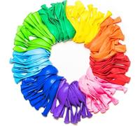 SharkGear Party Balloons 100 pcs | 10in Assorted Colorful Balloon | Bulk Pack Latex Baloons for Birthday, Party, Wedding, Anniversary and Vacations (100pcs-Rainbow)