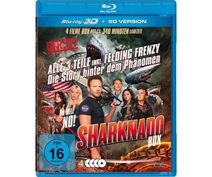SHARKNADO 1-3 DELUXE-BOX-EDITION - Tara Reid3 BLU-RAYS PLUS 3D BLU-RAY NEW)