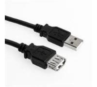 Sharkoon USB Cable 4044951015405 - 1 m USB A male-to-female, USB 2.0, Black
