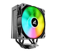 Sharkoon A40 RGB Black CPU Air Cooler, 1x 120mm PWM Fan, Single Tower, 4x Copper