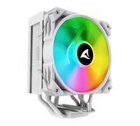 Sharkoon A40 RGB White CPU Air Cooler, 1x 120mm PWM Fan, Single Tower, 4x Copper