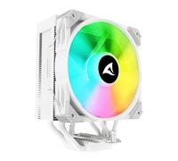 Sharkoon A50 RGB White CPU Air Cooler, 1x 120mm PWM RGB Fan, Single Tower, 5x Co