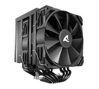 Sharkoon A60 Black CPU Air Cooler, 2x 120mm PWM Fans, Dual Tower, 6x Copper Heat
