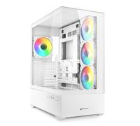 Sharkoon AK6 RGB PC Case ATX White