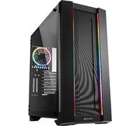 Sharkoon Elite Shark CA200G, Glass, PC Case, Argb, 8x RGB Control, Classic and Vertical Graphics Card Installation Black