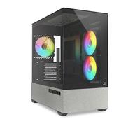 Sharkoon MK7 ARGB Chassis, Black, MicroATX Tower, 3 x 120mm ARGB Fans, USB 3.0 /