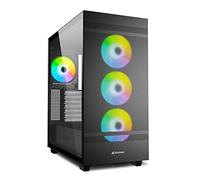Sharkoon Rebel C50 RGB Black ATX Mid Tower Metal PC Gaming Case