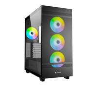 Sharkoon Rebel C50 RGB ATX Case One Size Black