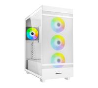 Sharkoon Rebel C50 RGB White ATX Mid Tower Metal PC Gaming Case