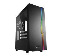 Sharkoon RGB Slider, Black, Mid Tower Chassis w/ Tempered Glass Window, 120mm AR
