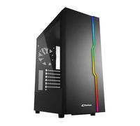 Sharkoon RGB Slider Black Mid Tower Tempered Glass Gaming Case