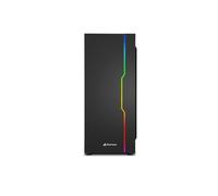 Sharkoon RGB Slider Tempered Glass Mid Tower ATX Gaming PC Case - Black