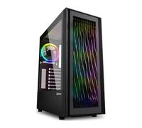 Sharkoon RGB Wave Black ATX Mid-Tower Tempered Glass PC Gaming Case