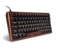 Sharkoon Skiller SGk50 S3 Wood, PBT, RGB Gaming Keyboard, 75% German Layout