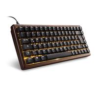 Sharkoon Skiller SGk50 S3 Wood, PBT, RGB Gaming Keyboard, 75% US Layout