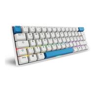 Sharkoon Skiller SGK50 S4 Gen2 PBT White Gateron G-Pro Yellow 60% German Layout