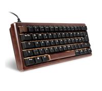 Sharkoon Skiller SGk50 S4 Wood, PBT, RGB Gaming Keyboard, 60% German Layout