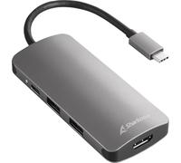 Sharkoon USB 3.0 Type C Multiport Adapter Dark Grey