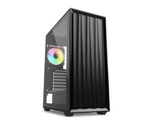 Sharkoon VK3 RGB Chassis, Black, Mid Tower, 4 x 120mm Fans (1 x ARGB), USB 3.0 /