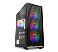 Sharkoon VK4 Rainbow RGB Black Mid Tower Tempered Glass Chassis