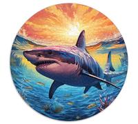 Sharks 1000 Piece Jigsaw Puzzle for Adults Ocean World Colourful Jigsaws Educational Games Fun Present & Activity 1000pcs (67.5x67.5cm)