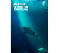 Sharks 2026 Calendar, A3, Wirobound, Full Colour, Free Pack of Calendar Stickers