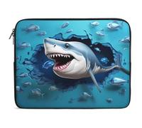 Sharks Are Coming through The Wall Laptop Sleeve Bag Protective Laptop Carrying Case Cover for 10/12/13/15/17 Inch