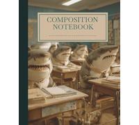 Sharks Composition Notebook: Shark Journal for Kids, Women, Notebook for School - Cute College Ruled Composition Book with 100 Pages for Writing, Notes, and Journaling