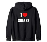 Sharks Marine Predator Conservation Zip Hoodie